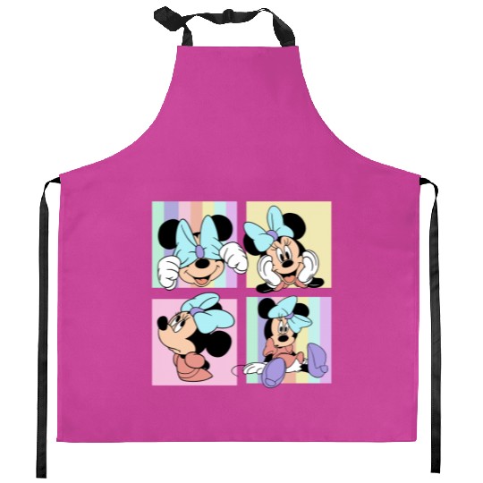Retro Minnie Mouse Kitchen Aprons, Minnie Mouse Trip Kitchen Aprons, Disney Girl Trip Kitchen Aprons