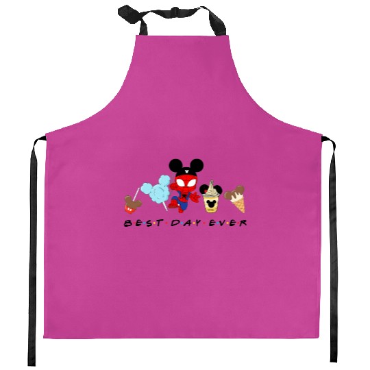 Spiderman Best Day Ever Kitchen Aprons, Baby Spiderman, Disney Snacks Kitchen Aprons