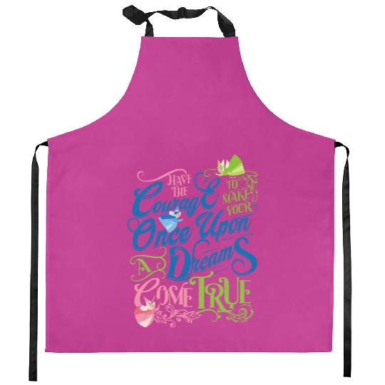 Sleeping Beauty Fairy Godmothers  Kitchen Aprons, Flora Fauna Merryweather Disney Kitchen Aprons