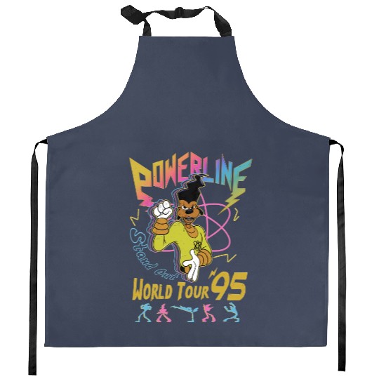 Retro Disney A Goofy Movie Powerline World Tour 95'  Kitchen Aprons