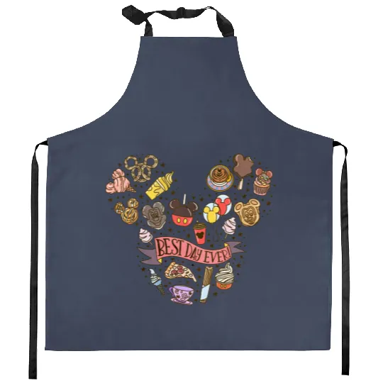 Best Day Ever Kitchen Aprons, Disney Trip family Vacation 2022  Kitchen Aprons