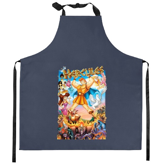 Disney Hercules 1997 Vintage  Kitchen Aprons, Hercules 1997 Characters Kitchen Aprons