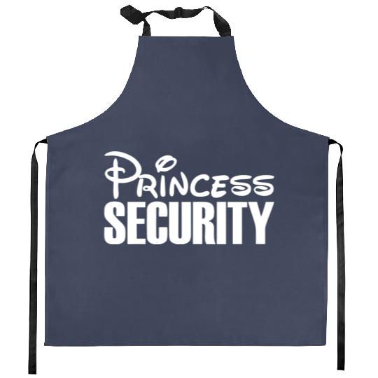 Disney Princess Security Disney Kitchen Aprons, Disney Dad Kitchen Aprons