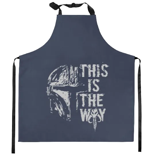 This Is The Way Kitchen Aprons, Mandalorian Kitchen Aprons, Disney Kitchen Aprons