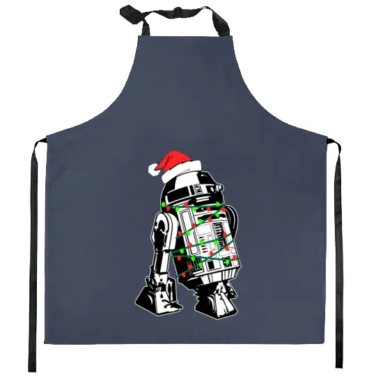 R2D2 Star Wars Christmas Lights Holiday Kitchen Aprons Disney Galaxy's Edge