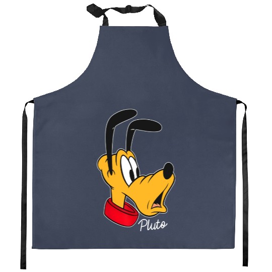 Disney Mickey And Friends Pluto Big Face Kitchen Aprons, Disney Pluto Kitchen Aprons, Pluto And Friends Kitchen Aprons
