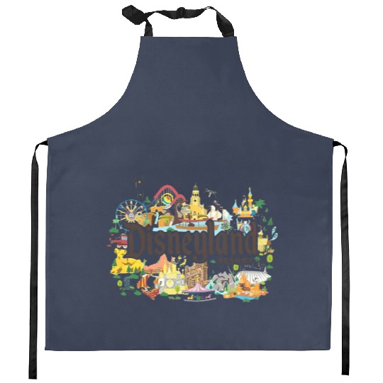 Vintage Disneyland Kitchen Aprons, Disney Kitchen Aprons, Magic Kingdom Kitchen Aprons, Mickey and Friends