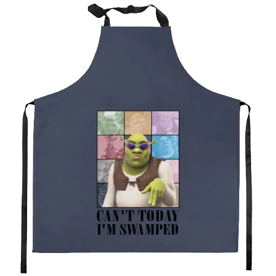 Can't Today I'm Swamped Eras Tour Kitchen Aprons, Shrek Kitchen Aprons, Disney Fiona Princess Kitchen Aprons