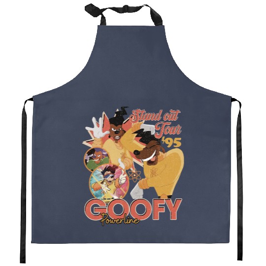 Vintage Goofy Powerline Kitchen Aprons, Disneyworld Kitchen Aprons, Disneyland Kitchen Aprons