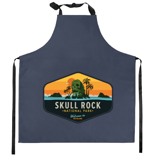 Skull Rock National Park Kitchen Aprons, Disney Peter Pan Kitchen Aprons