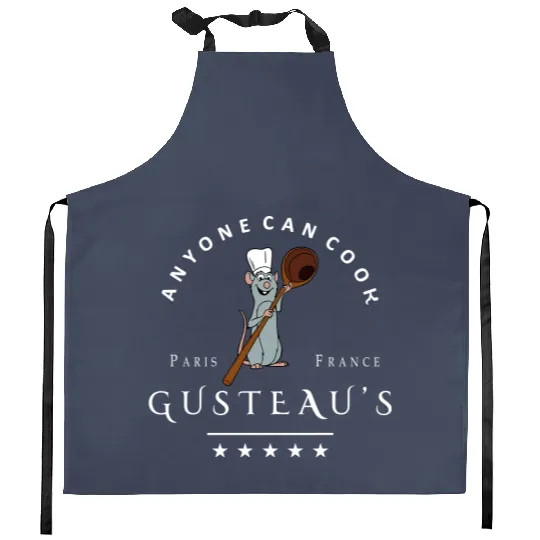 Ratatouille Kitchen Aprons, Disney Kitchen Aprons, Anyone Can Cook Kitchen Aprons