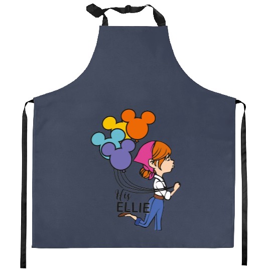 His Carl Her Ellie Kitchen Aprons, Carl And Ellie Kitchen Aprons, Up Couple Kitchen Aprons, Disney Couple Gift Kitchen Aprons, Disney Honeymoon Kitchen Aprons, His and Hers, Mr And Mrs
