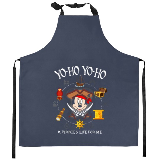 Personalized Disney Pirates Family Kitchen Aprons, Disney Cruise Kitchen Aprons, Disney Pirates of Caribbean Kitchen Aprons
