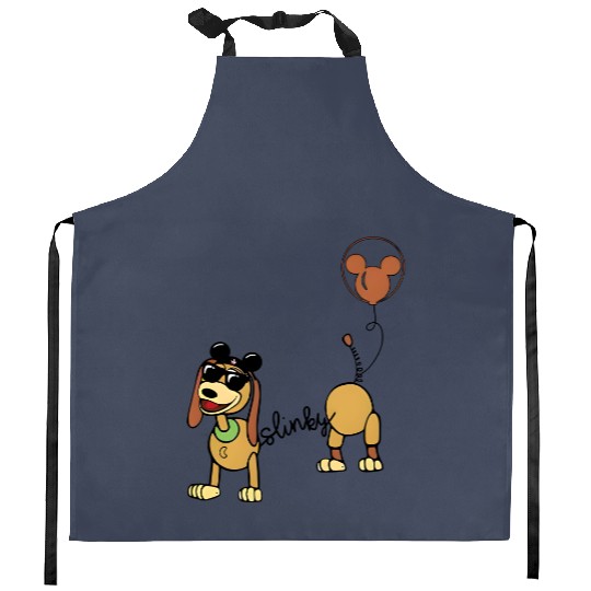 Slinky Dog Kitchen Aprons, Slinky T.oy S.tory Kitchen Aprons, T.oy S.tory Kitchen Aprons, Disney Balloon Kitchen Aprons