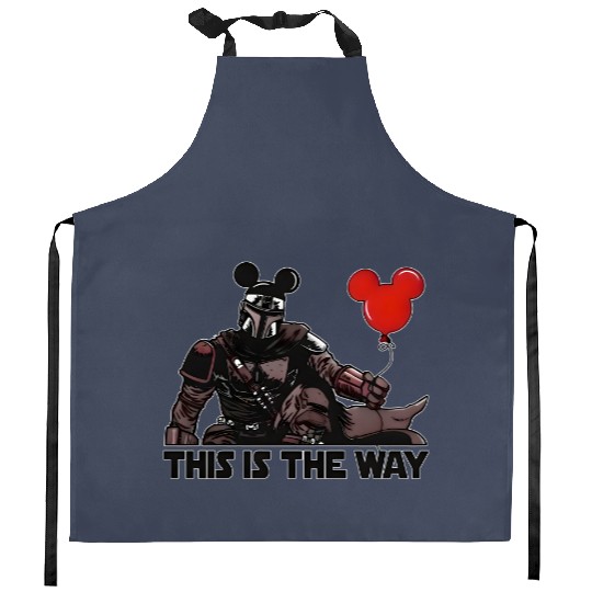 The Mandalorian This Is The Way Mickey Mouse Ears Kitchen Aprons Disney Trip 2023 Kitchen Aprons