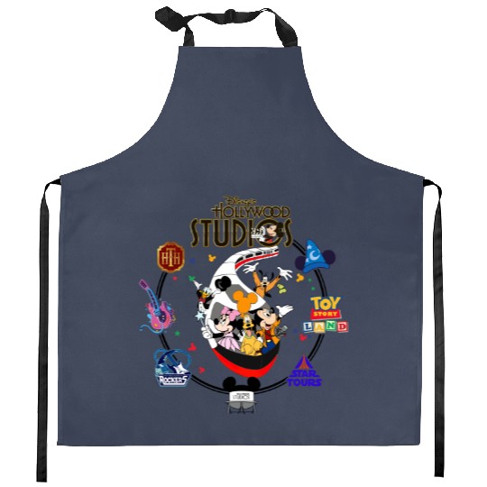 Disney Hollywood Studios Kitchen Aprons, Mickey and Friends Hollywood Studios Kitchen Aprons