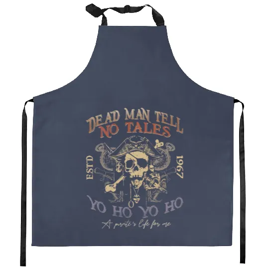 Dead Men Tell No Tales Kitchen Aprons, Disney Pirate Kitchen Aprons