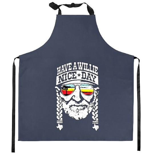 Have A Willie Nice Day Unisex Kitchen Aprons Love USA