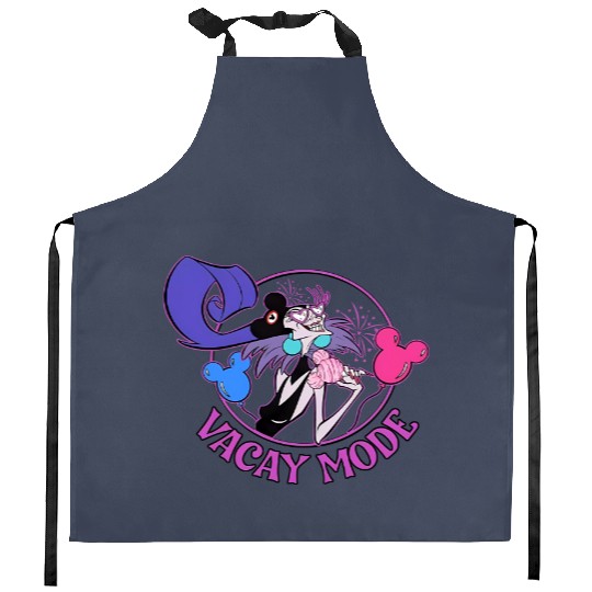 Disney Emperor New Groove Villains Yzma With Mickey Balloon Vacay Mode Retro Kitchen Aprons
