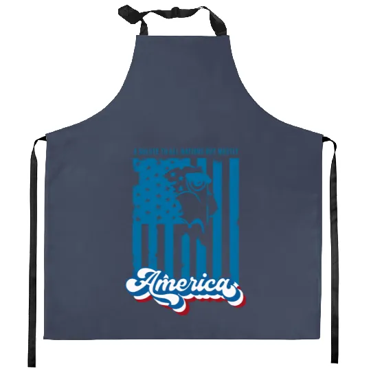 Disney Fourth of July Sam Eagle Muppets Salute to All Nations Kitchen Aprons