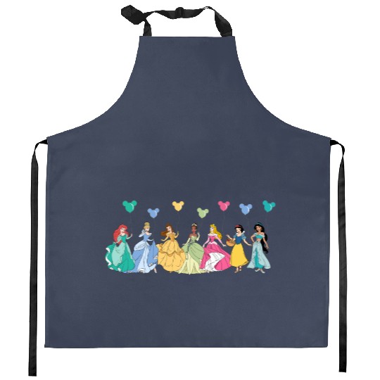 Disney Princess Kitchen Aprons, Disney Character Kitchen Aprons, Disney Balloon Kitchen Aprons