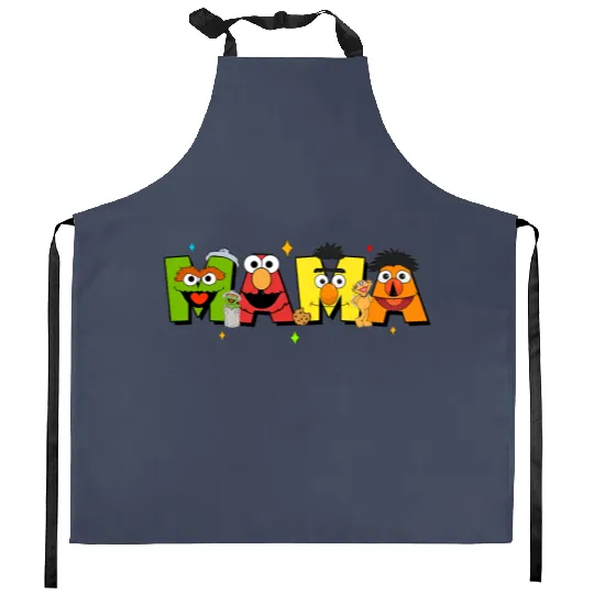 Seesame Street Mama Kitchen Aprons, Disney Mama Kitchen Aprons, Gifts for Mom, Mother's Day Gifts
