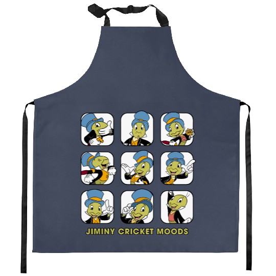 Disney Jiminy Cricket Moods Kitchen Aprons, Disney Pinocchio Kitchen Aprons