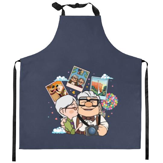 Adventure is Out There Disney Pixar Up Kitchen Aprons, Vintage Carl And Ellie Up House