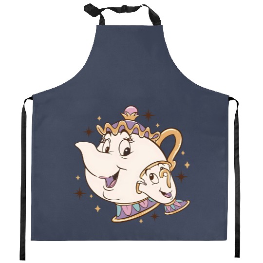 Disney Beauty and the Beast Chip And Mrs. Potts Kitchen Aprons