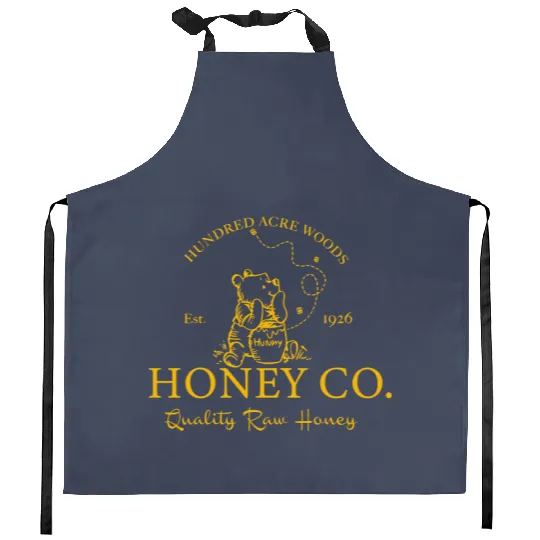 Winnie The Pooh Honey Co Kitchen Aprons, Disney Winnie Kitchen Aprons, Winnie The Pooh Kitchen Aprons, Winnie The Pooh Co Kitchen Aprons, Classic Pooh Bear Kitchen Aprons