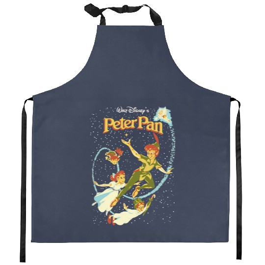 Vintage Peter Pan Kitchen Aprons | Peter Pan Graphic Kitchen Aprons | Disneyland Graphic Kitchen Aprons