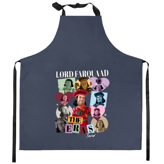 Lord Farquaad Eras Tour Kitchen Aprons, Lord Farquaad Kitchen Aprons, Shrek The Er as Tour Funny Kitchen Aprons, Disney Shrek and Fiona Kitchen Aprons