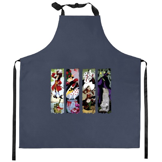 Disney Villains Haunted Mansion Stretching Portraits Kitchen Aprons