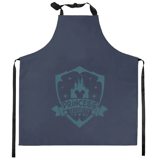Princess Security Kitchen Aprons, Disney Dad Security Kitchen Aprons, Boyfriend Gift, Disney Dad Kitchen Aprons