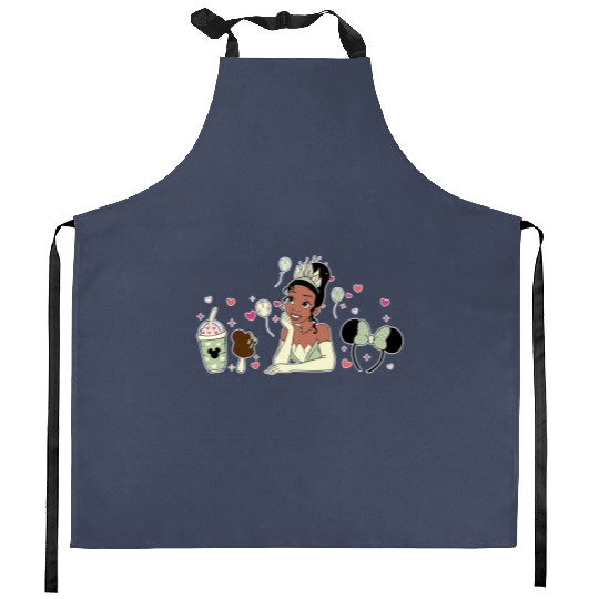 Tiana Disney Kitchen Aprons, Tiana Princess Kitchen Aprons