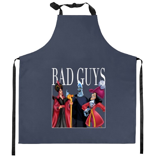 Disney Villains Bad Guys Kitchen Aprons, Jafar, Captain Hook, Hades Kitchen Aprons