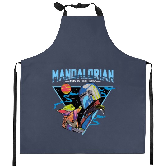 New Collection Star Wars Mandalorian Kitchen Aprons, Disneyland, Disney Trip Kitchen Aprons, Star Wars Kitchen Aprons