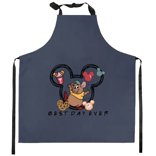 Best Day Ever Gus Gus Kitchen Aprons, Disney Cinde Kitchen Aprons