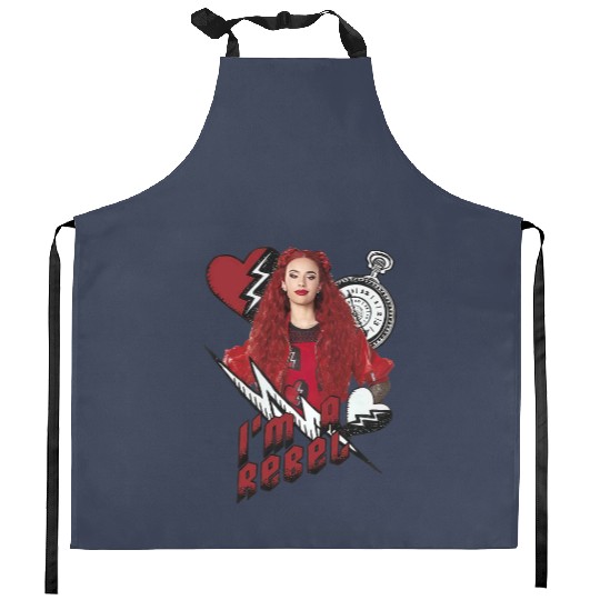 The Rise Of Red Im A Rebel Red Kitchen Aprons, Disney Descendants 4 Movie Kitchen Aprons, Birthday Girl 2024 Trip Kitchen Aprons