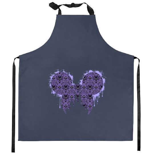 The Haunted Mansion Disney Castle Mickey Icon Kitchen Aprons Hitchhiking Ghosts Kitchen Aprons