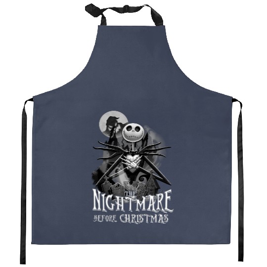 Jack Skellington Nightmare Before Christmas Halloween Kitchen Aprons, Disney Halloween Party