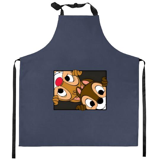 Chip n Dale Kitchen Aprons, Disney Character Kitchen Aprons, Chip and Dale Characters, Chip n Dale Snacks Kitchen Aprons