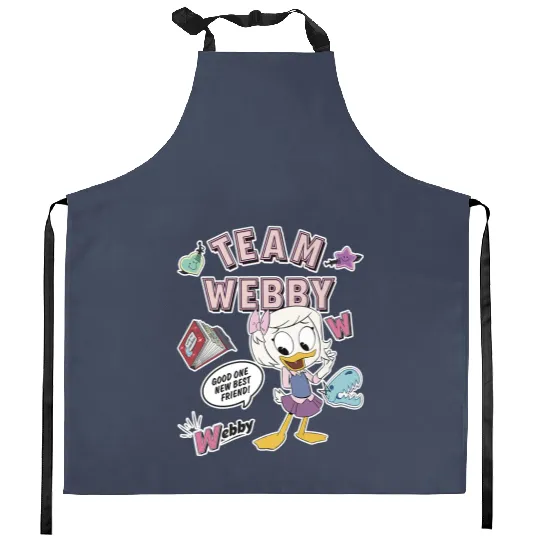 Disney DuckTales, Team Webby Collage Kitchen Aprons, DuckTales Kitchen Aprons