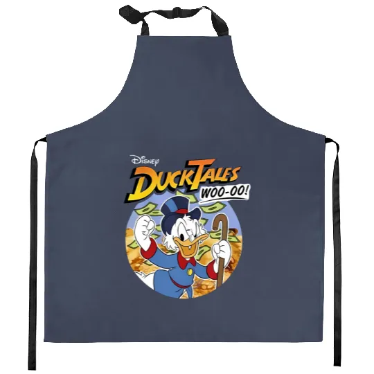 Vintage Disney Ducktales Group Panels Retro Ducktales Kitchen Aprons