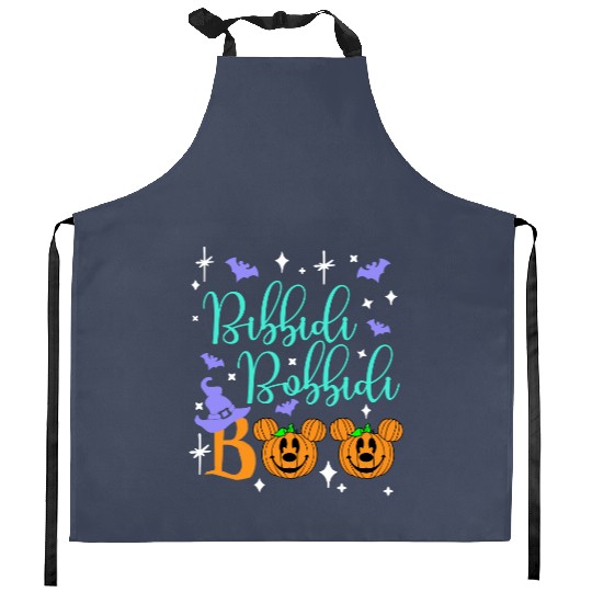 Bibbidi Bobbidi Boo Kitchen Aprons, Disney Cinde Kitchen Aprons, Halloween Matching Kitchen Aprons
