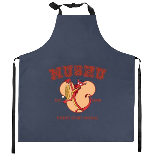 Funny Disney Mulan Characters Mushu Dragon Kitchen Aprons