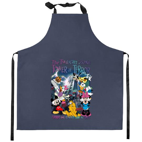 Mickey and Friends The Twilight Zone Tower Of Terror Disney Hollywood Tower Hotel Kitchen Aprons