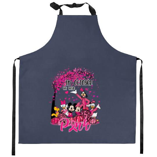 Disney 2023 Breast Cancer Survivor, October Breast Cancer Month Kitchen Aprons