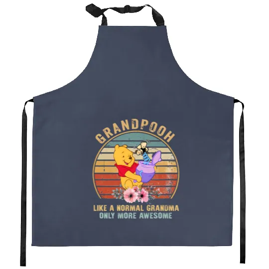 Disney Winnie The Pooh Grandma Kitchen Aprons, Mother Day Gift, Gift For Grandma