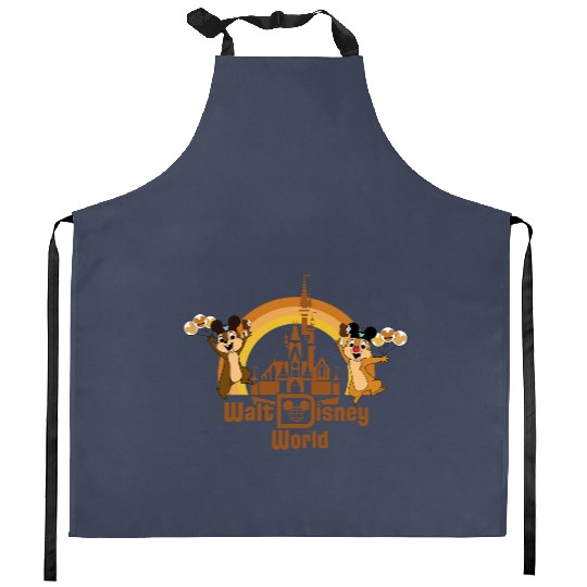 Disneyland Chip and Dale Kitchen Aprons, WDW Chip n Dale Kitchen Aprons,